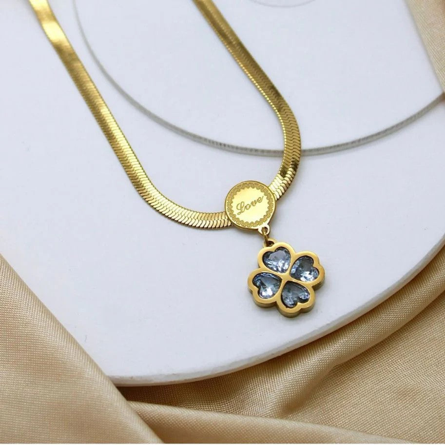 Gold Love Pendant Necklace