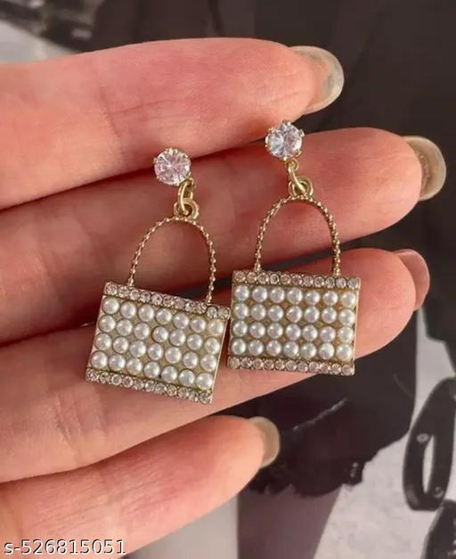Pearl Mini Handbag Earrings
