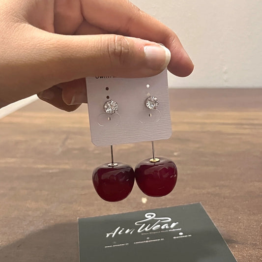 Cherry Drop Dangle Earrings