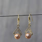 Elegant Gold-Plated Pearl Drop Earrings