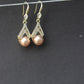 Elegant Gold-Plated Pearl Drop Earrings