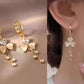 Floral Crystal Drop Earrings