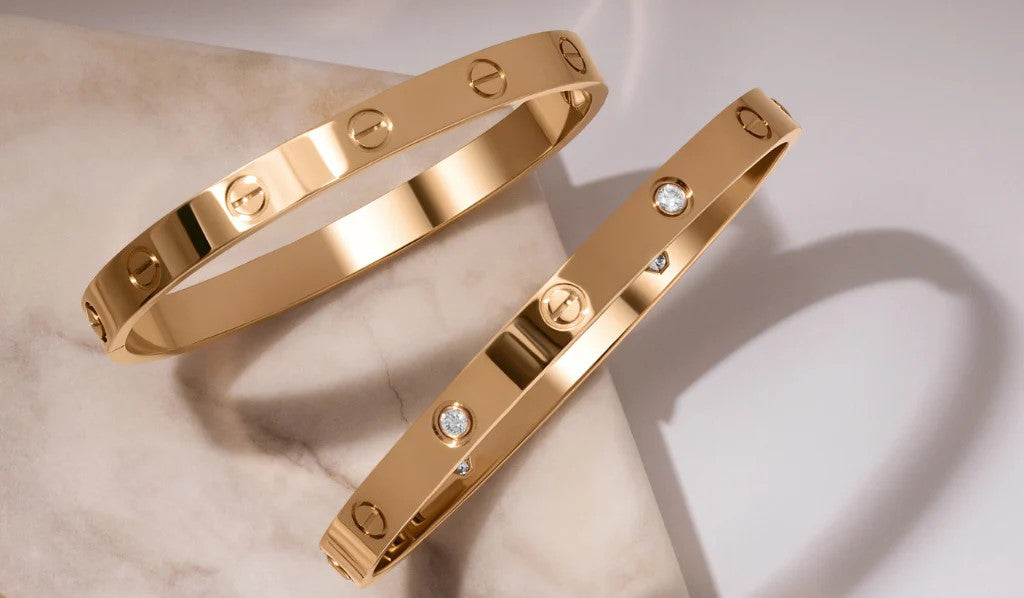 Luxury Gold-Plated Designer Bangle