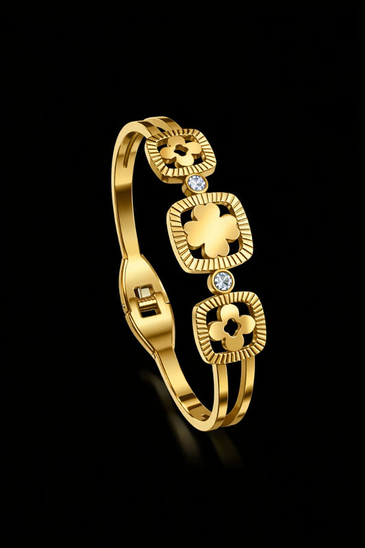 Gold-Plated Stainless Steel Designer bracelet