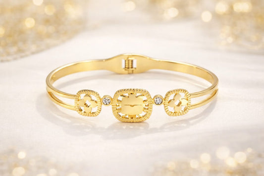 Gold-Plated Stainless Steel Designer bracelet