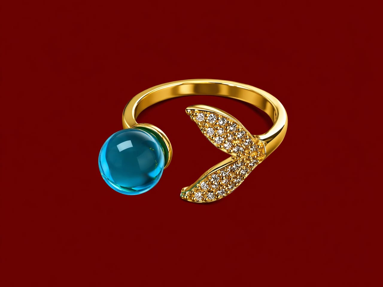 Ocean Aura Tail Ring
